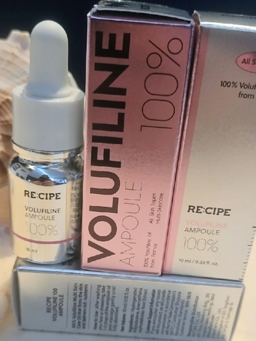 Re:cipe Pink and Silver Volufiline Ampoule 3 Serum Bottles - Picture 3 of 5